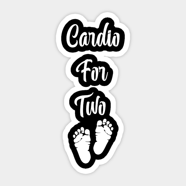 Cardio For Two Sticker by greygoodz